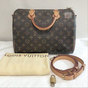 SOLD LOUIS VUITTON Monogram Speedy Bandouliere 30